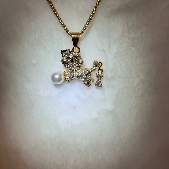 Betsey Johnson Doggy and Bone necklace - Picture 9 of 15